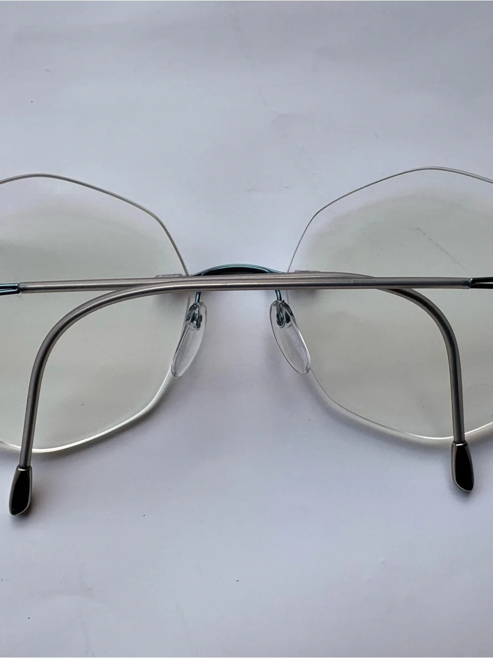 Silhouette frame 5569, color 5040 aqua, titan titanium